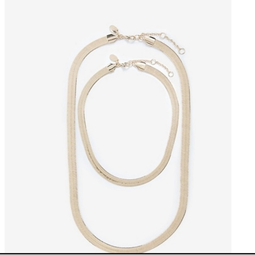 Double row necklace